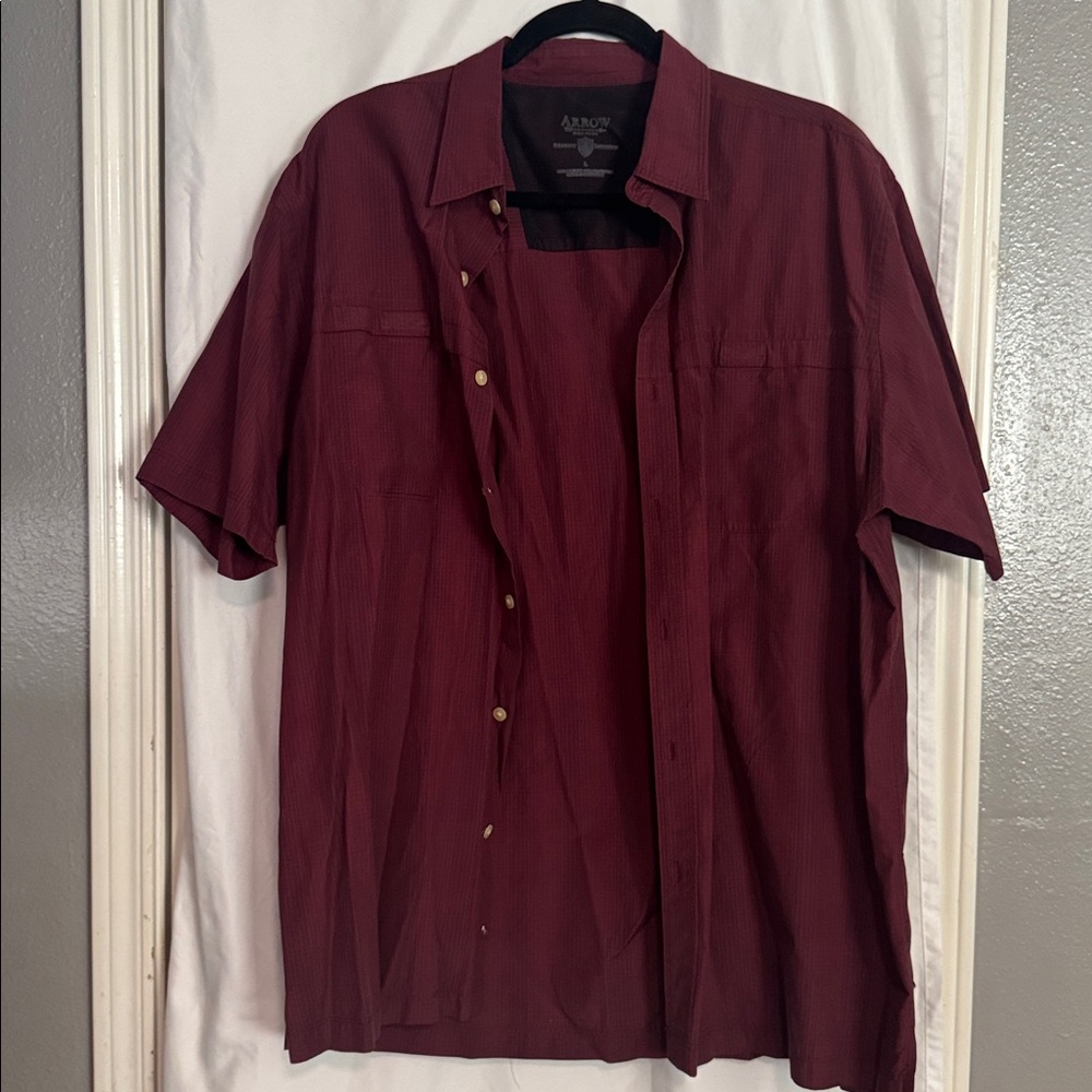 Arrow Men's Burgundy Shirt